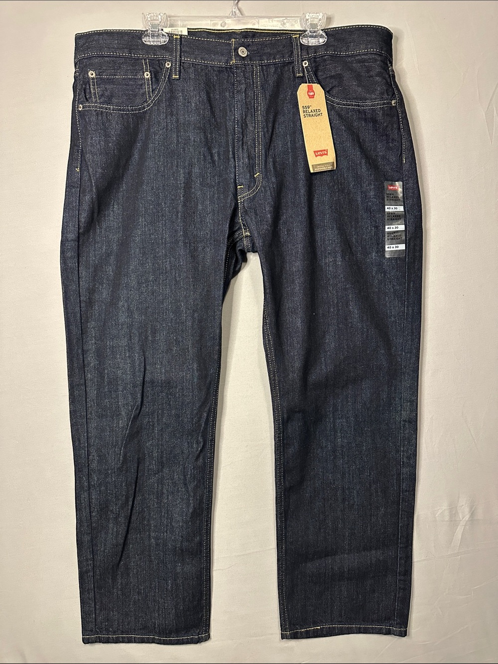 Levi's 559 40x30 Men's Dark Indigo Relaxed Straight Jeans